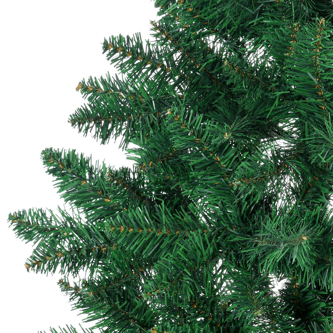 5ft Half Artificial Christmas Tree Holiday Décor with 229 Branches, Auto Open, Steel Base, Green