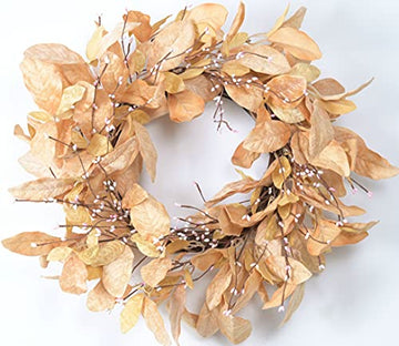 20-Inch Elegant Magnolia Wedding Wreath Handcrafted Pip Berry Wedding Wreath